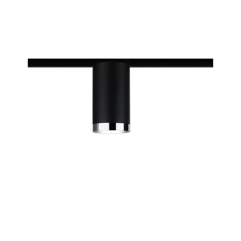 Remise Spot sur rail noir dépoli 10W GU10 TUBE URAIL PAULMANN