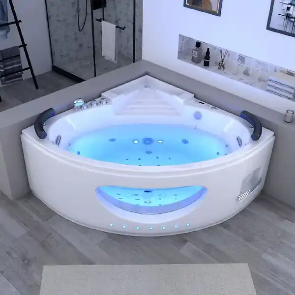 Paiement Sécurisé Baignoire balnéo Lisbonne 34 jets Whirlpool DISTRIBAIN