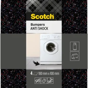 Expédition Rapide Amortisseurs anti-chocs noirs 100 x 100 mm par 4 SCOTCH