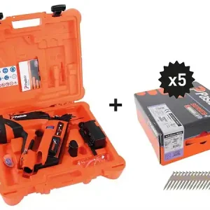Acheter Direct Cloueur à gaz autonome PPN50Xi avec 1 pack 4x35 Hard CTR GAL en coffret standard - PASLODE - 054706 SPIT