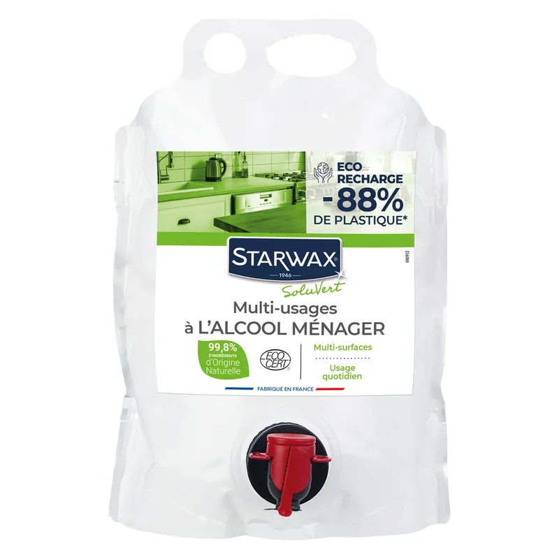 Meilleur Choix NETTOYANT MULTI ECORECHARGE 3L SOLUVERT