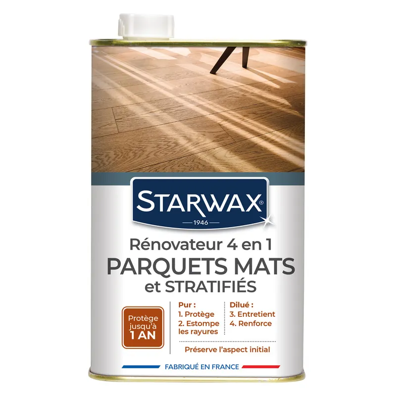 Offre Spéciale Rénovateur Parquet mat et stratifié 0,9L STARWAX