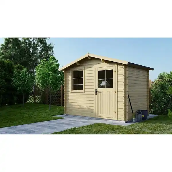Commander Vite Abri de jardin en bois - 6m2 - 3x2m - Ep. 28mm - Couleur naturel - DOM472 ALTANKA