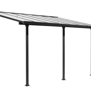 Haute Qualité Toit terrasse aluminium - Gris anthracite - L.501xl.307cm HABRITA