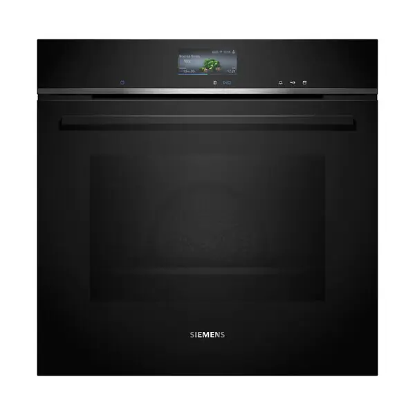 Siemens iQ700 four à vapeur encastrable 60x60 cm, classe A+, 21 modes de cuisson, écran tactile, noir (HS736G1B1) Meilleur Prix