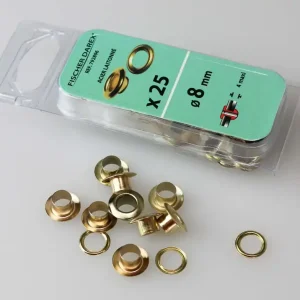 Commander Vite OEillet en acier laitonné diamètre 8mm par 25 FISCHER DAREX