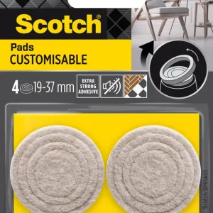 Patins customisables beiges 19 25 31 37 mm par 4 SCOTCH Petit Prix