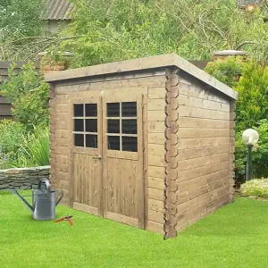 Abri de jardin Stendal en bois - 4,91 m² - L.248xH.191xP.198cm SOLID Promotion