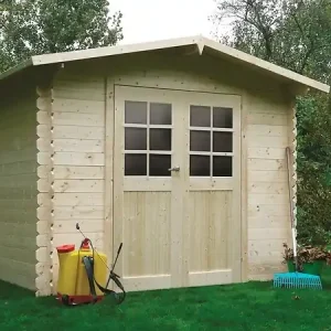 Abri de jardin en bois Dresden - L.248xH.219.5xP.198cm SOLID Retour Gratuit