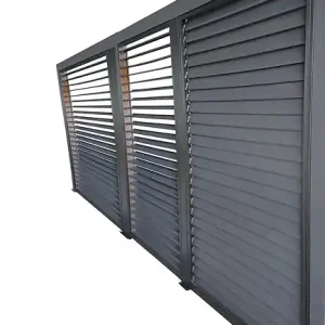 Meilleur Prix Ventelles aluminium mobiles 3.6m - Gris anthracite HABRITA