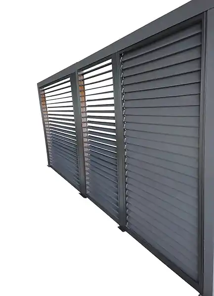 Meilleur Prix Ventelles aluminium mobiles 3.6m - Gris anthracite HABRITA