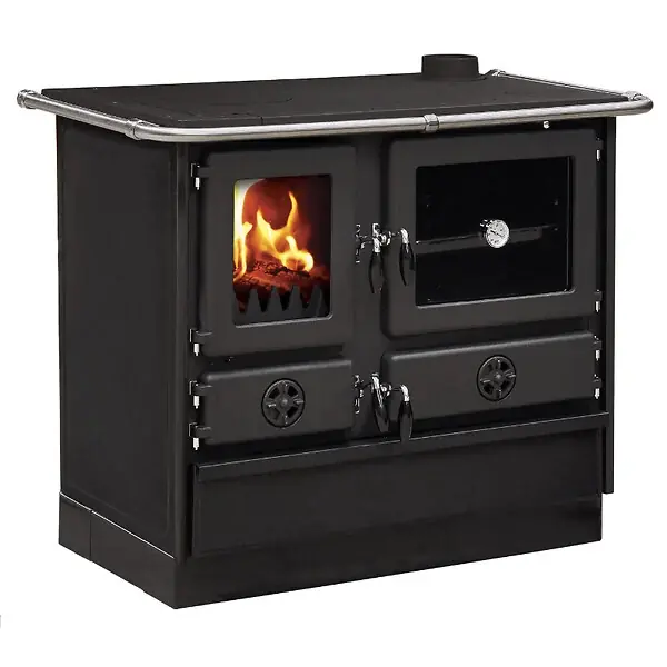 Authentique Cuisinière à bois MAGNUM MBS en fonte Sortie côté droit - INTERSTOVES