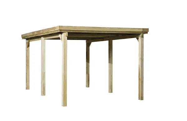 Quantité Limitée Carport en acier 617 T1 - L.512xH.233xP.322cm WEKA