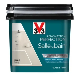 Populaire Peinture de rénovation pour salle de bain seigle finition satinée 0,75L - V33