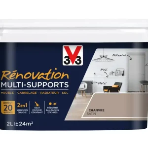 Réduction Peinture de rénovation multisupports finition satinée chanvre 2 l V33