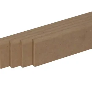 Offre Exclusive Plinthe à peindre bois MDF - Ép.9 x l.68 mm - L.2.00 m - Lot de 5 - AJ TIMBER