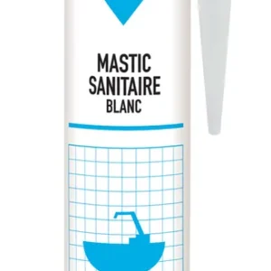 Mastic Silicone Sanitaire Blanc 280 ml HENKEL Commander Vite