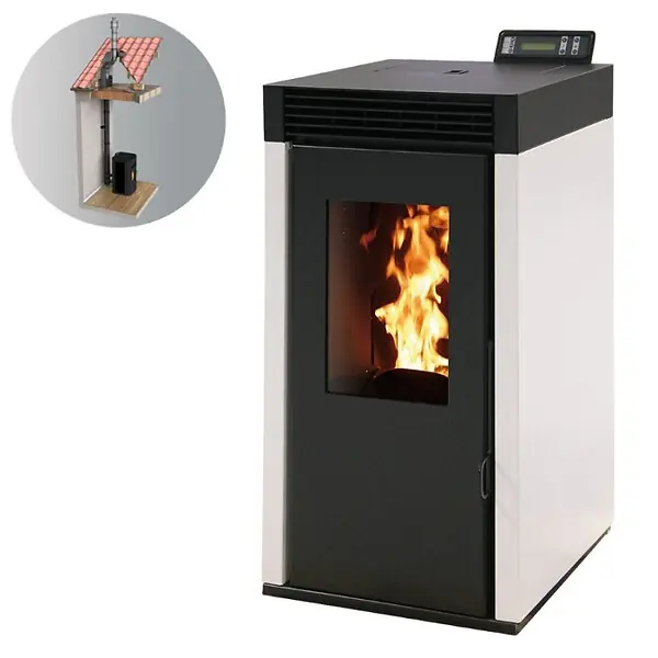 Pack Poêle à granules MARINA 6 Etanche + Kit Conduit Vertical 80/125 - INTERSTOVES Acheter En Ligne