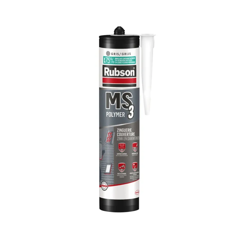 Produit De Marque Mastic MS3 Couverture Zinguerie Gris 280 ml RUBSON