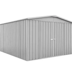 Bon Plan Garage métal Melton - Gris - L.300xP.596xH.230cm CERLAND