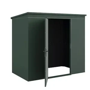 Soldes Abri de jardin en acier GARY T4 - Vert - L.241.9xP.147.6xH.215.6cm WEKA
