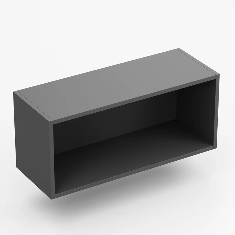 Caisson cuisine haut déco gris graphite L 80 x P 30 x H 35 cm OFITRES Dernier Modèle