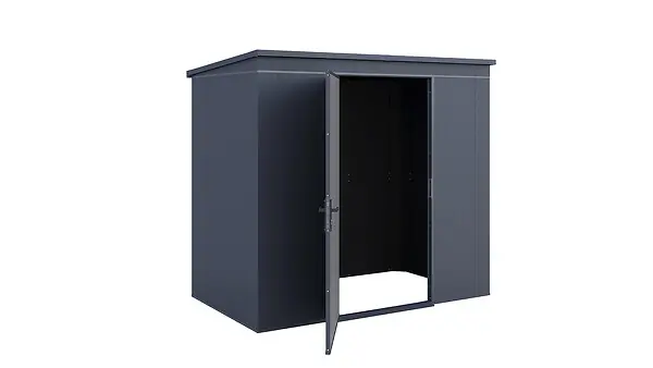 Abri de jardin en métal GARY T4 - Anthracite - L.236.9xl.136.7cm WEKA Affaire À Saisir