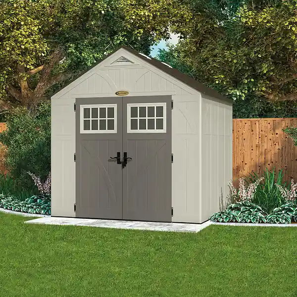 Abri de jardin Suncast 5,53m² - Gris - L.255xP.217xH.261cm Bon Plan