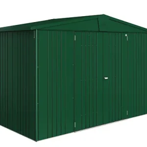 Abri jardin métal Europa T 4A - Vert - L.316xl.156xH.209cm BIOHORT Petit Prix