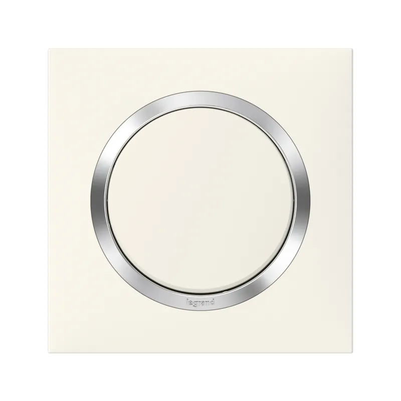Acheter Direct Plaque 1 poste blanc chromé Dooxie - LEGRAND