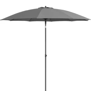 Prix Choc Parasol diamètre 2,70 m mât en aluminium gris PROLOISIRS