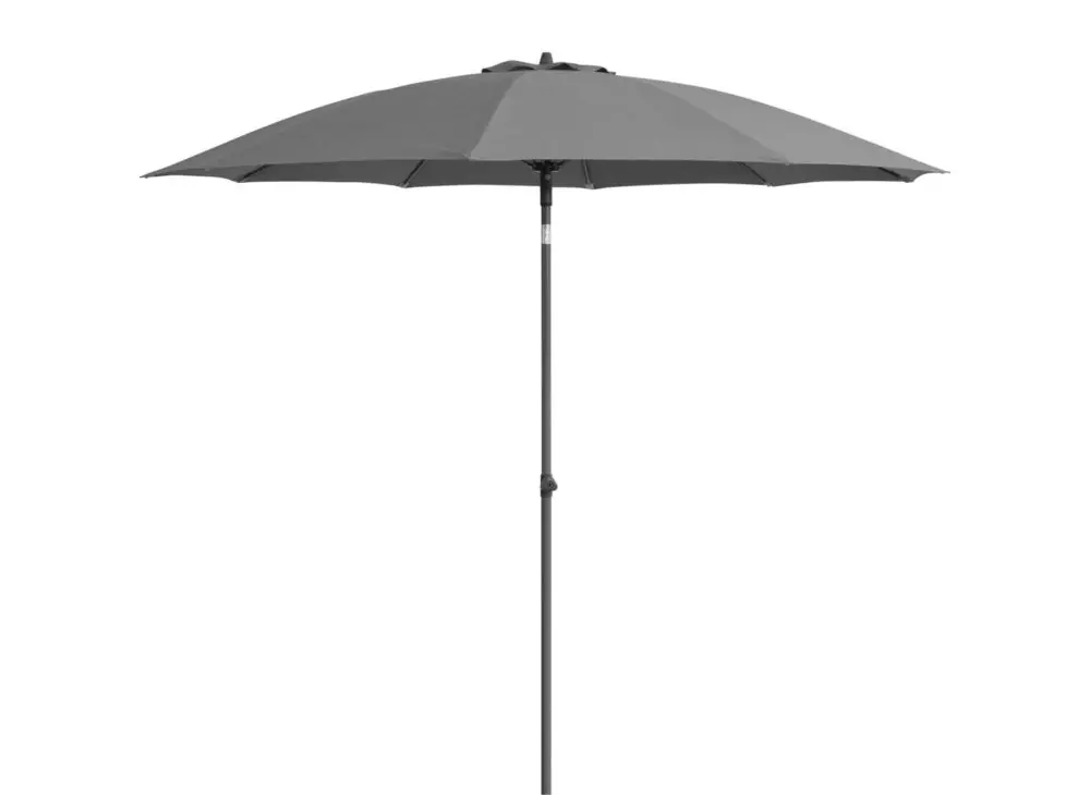 Prix Choc Parasol diamètre 2,70 m mât en aluminium gris PROLOISIRS