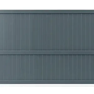 Portail coulissant Elio en aluminium - Gris - 375x180cm ELSEALU Achat Immédiat