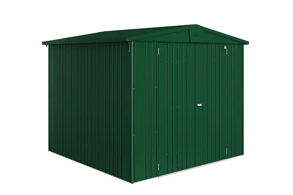 Jusqu'à Épuisement Des Stocks Abri jardin métal Europa T4 - Vert foncé - L244xl228xH203cm BIOHORT
