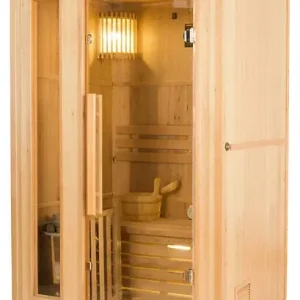 Sauna vapeur - Épicéa massif - ZEN - 2 places - 3,5kW FR SAUNA Offre Du Jour