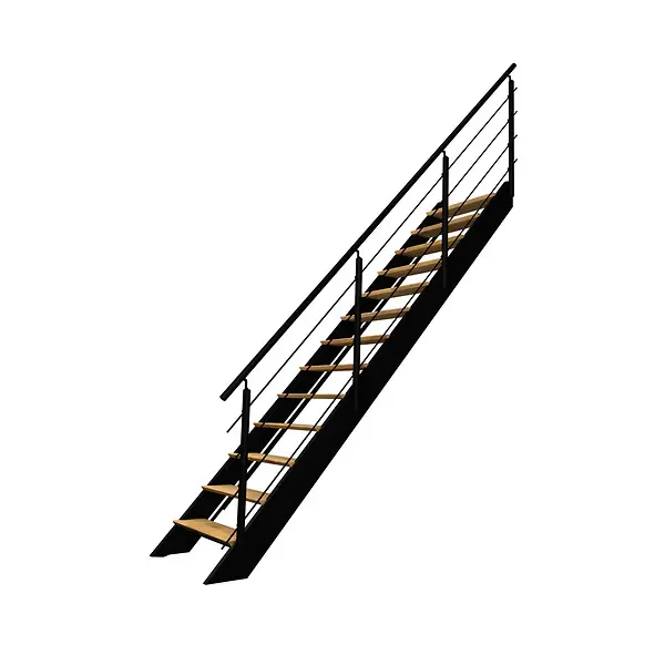 Retour Gratuit Kit escalier SPECTRA droit avec Garde-corps KORDO