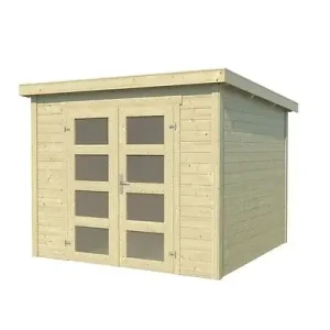 Abri de jardin en bois massif ZAMBEZI 3 - L.250xl.200cm LASITAMAJA Nouvelle Collection