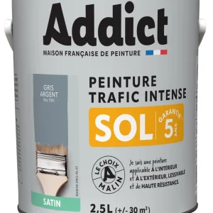 Achetez Aujourd'hui Peinture SOL Satin gris argent Ral 7001 2.5L ADDICT