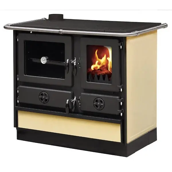 Jusqu'à Épuisement Des Stocks Cuisinière à bois MAGNUM MBS en fonte Sortie côté gauche - INTERSTOVES