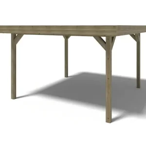 carport - abri de jardin 4,04x4,04 m - traité ALTANKA Usine Directe