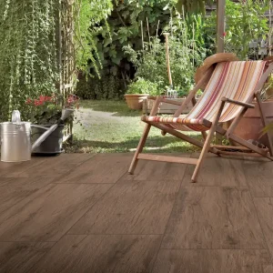 Soldes Carrelage de sol extérieur caramel OXFORD ép 20 mm 40 x 120 cm paquet de 0,48 m²