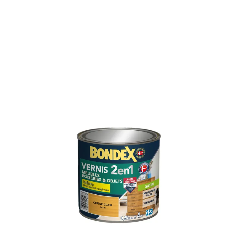 Bondex - Vernis Bois - Satin - 0,25L - Chêne Clair Offre Du Jour
