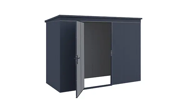 Abri de jardin en métal Gary T7 - Anthracite - L.287xl.136.7cm WEKA Satisfait Ou Remboursé