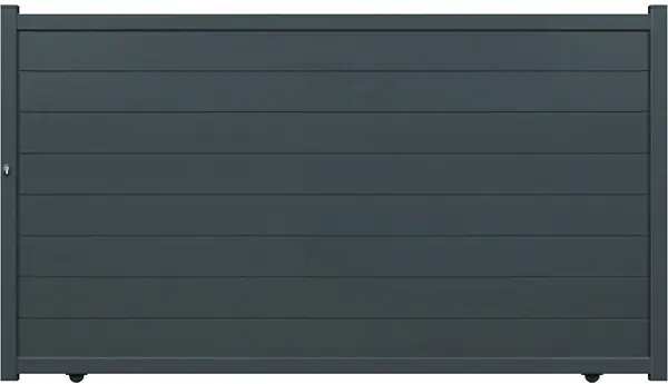 Portail coulissant alu Opal - Gris - L.3750xH.1780mm ELSEALU Bon Plan