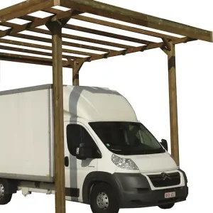 Commander Vite Carport bois épicéa toit plat S7761 - L.306xl.506cm SOLID