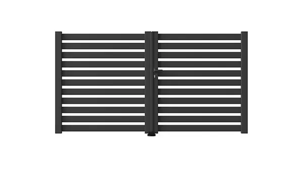 Portail alu battant Otis - Gris 7016STR - H.160xL.350cm ELSEALU Dernière Chance