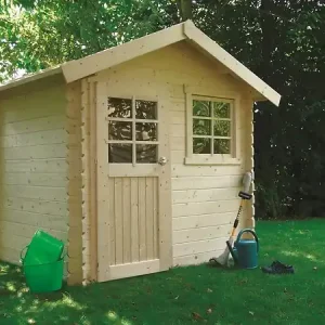 Abri de jardin bois Saran - Dimensions L.344xl.215xH.239cm SOLID Authentique