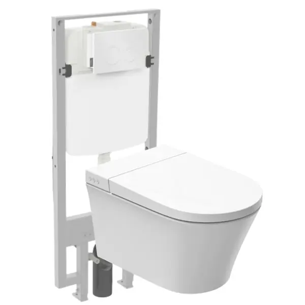 Authentique Pack WC lavant sans bride Seine avec télécommande + bâti support JACOB DELAFON