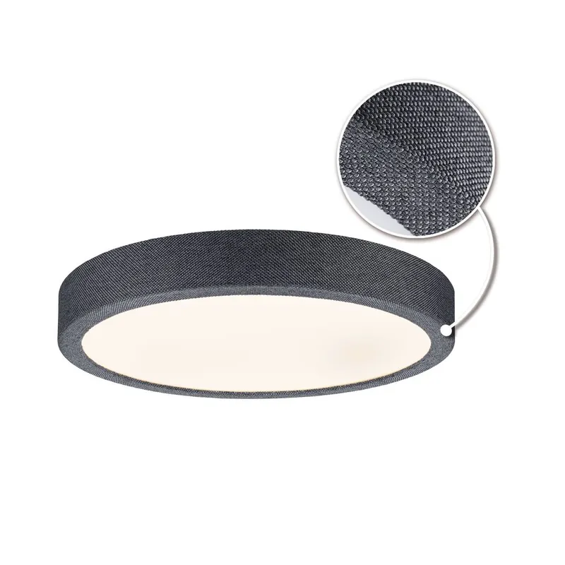 Usine Directe Plafonnier LED rond gris foncé 300mm 3000k 15W IP44 COSARA PAULMANN