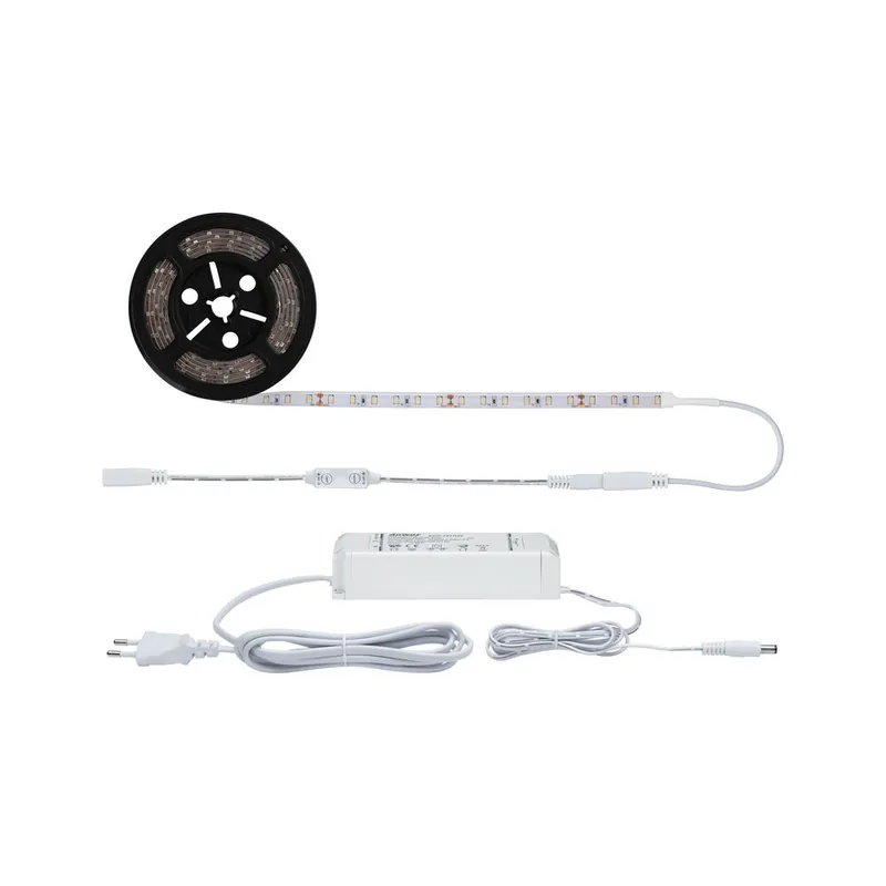 Expédition Rapide Ruban LED 3m prêt à l‘emploi blanc chaud avec interrupteur et variateur de lumière 33W 24V SIMPLED POWER PAULMANN